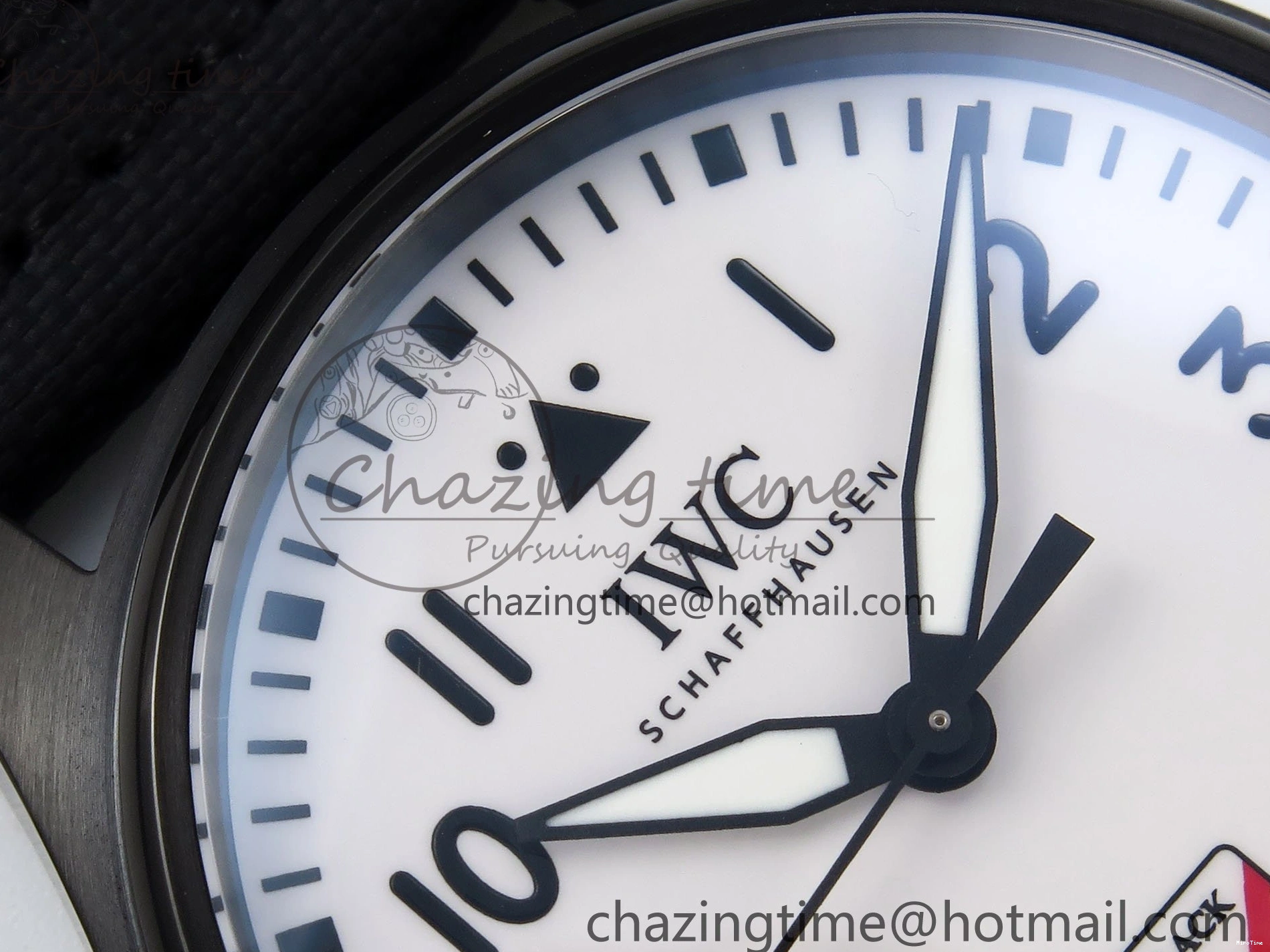 MIROTIME 0521 Pilot Black Ace BLSF 1:1 Best Edition White Lume Dial on Black Nylon Strap MIYOTA OnTrend 7021